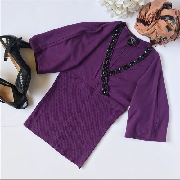 Style & Co Petite Sweater Top Jewele… - Picture 3 of 4